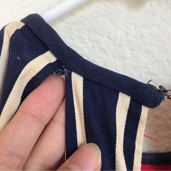 Vintage An Original Lotus Stripped with Designs Dress/Romper size Medium - Picture 9 of 9